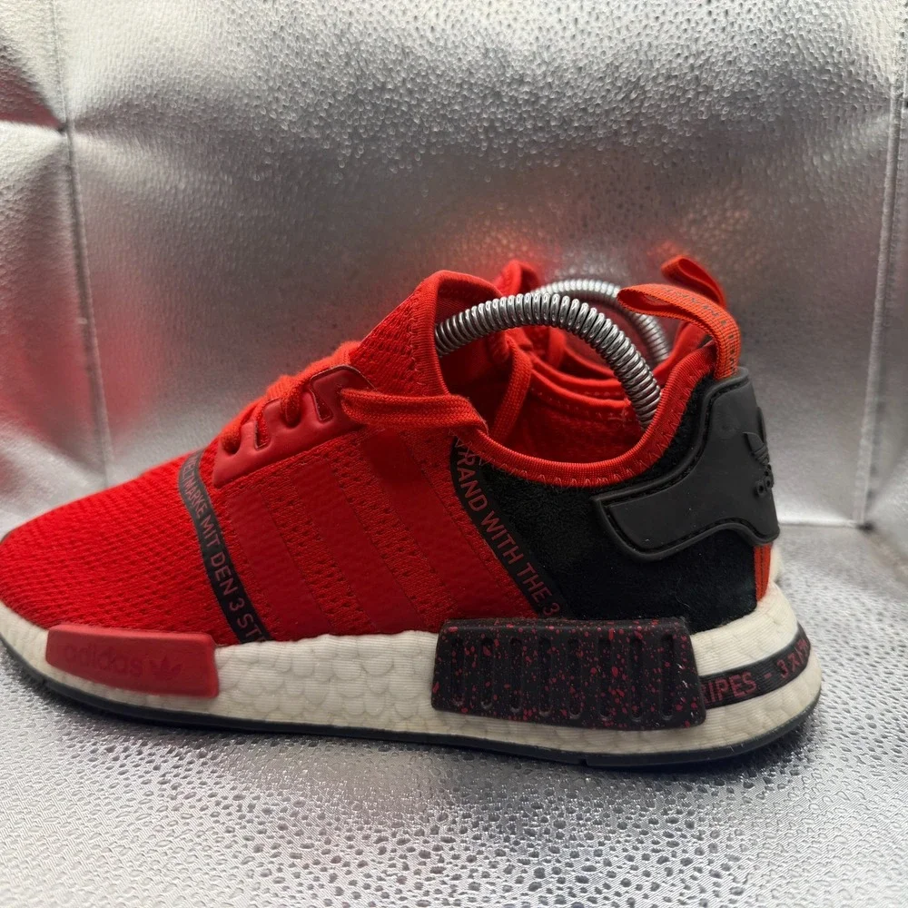 Size 7.5 Adidas NMD R1 Speckle Pack Scarlet Core Black Mens Sneaker Shoes EF3327